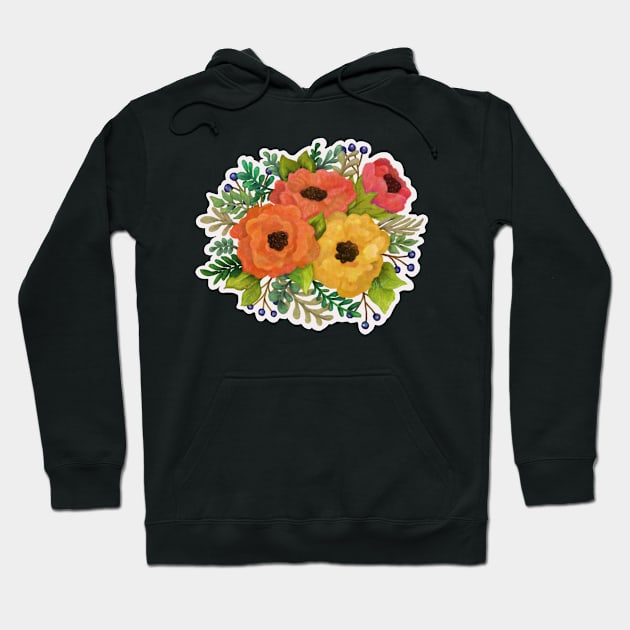 Pretty Flowers in Fall Colors | Cherie's Art(c)2020 Hoodie by CheriesArt